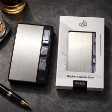 Dinghao DH-3321 Gold Cigarette Case with Lighter